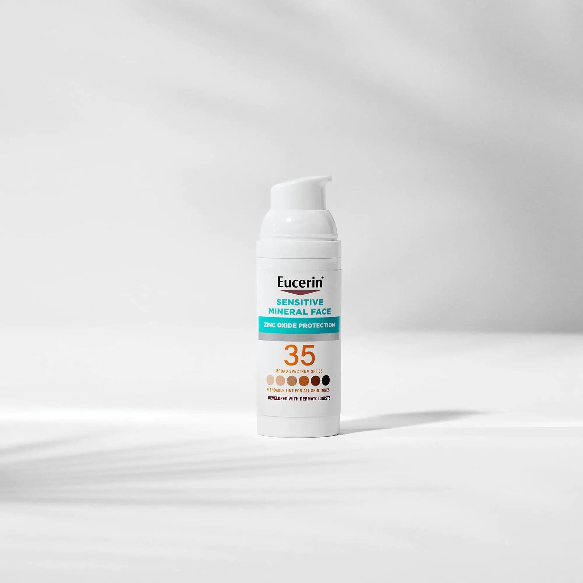 Eucerin Sun Tinted Mineral Face Sunscreen SPF 35 – Gentle Zinc Oxide Protection for Sensitive Skin