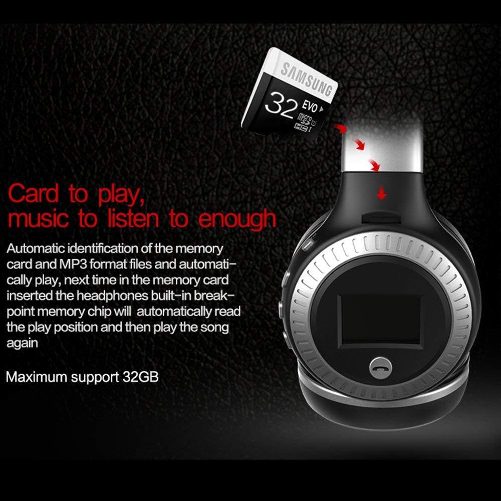 Zealot B19 Hi‑Fi Bass & LCD Display Ear-Cup (Over the Ear)