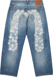 Palace x Evisu Dice Denim Jean Light Wash