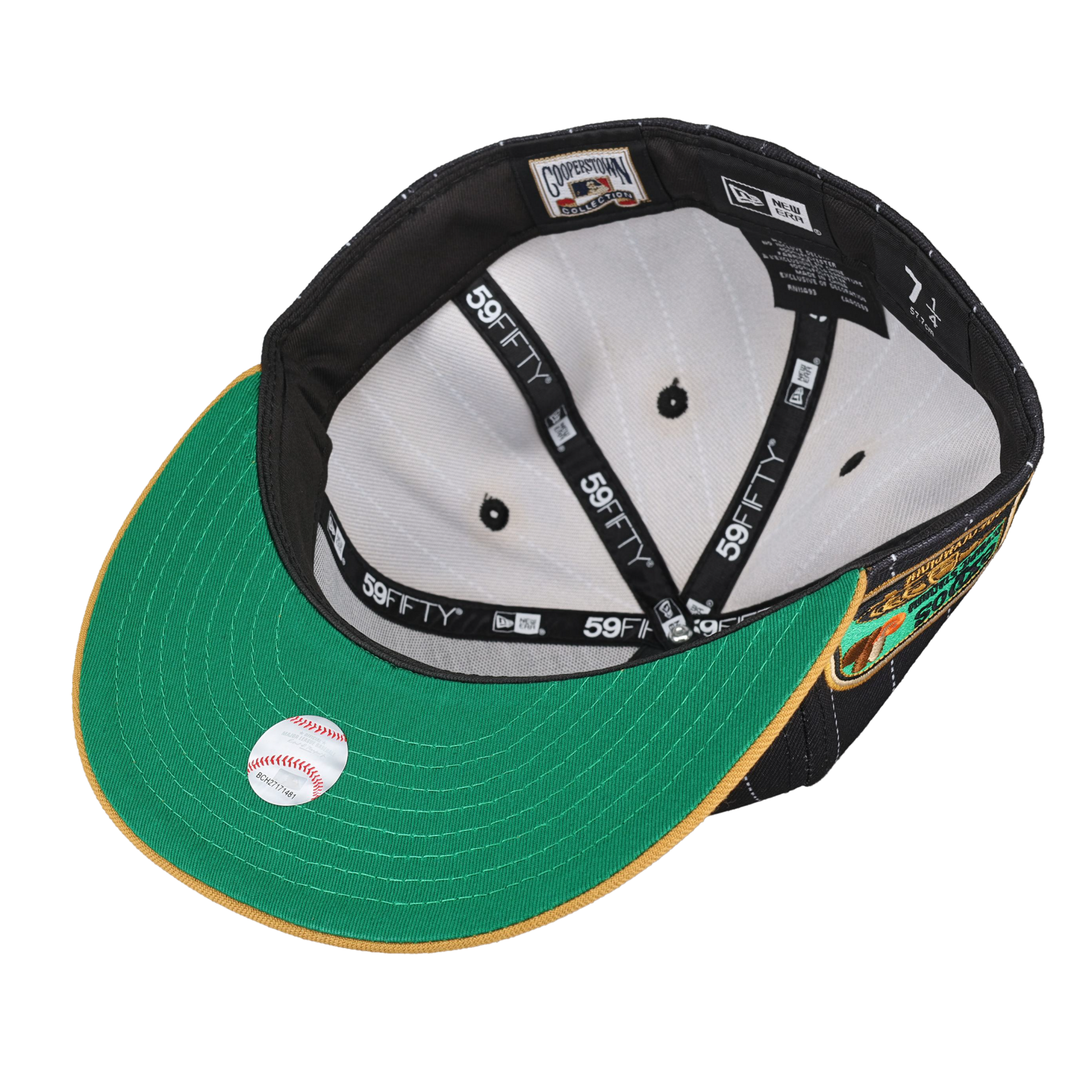 Montreal Expos Pinstripe Olympic Stadium Patch Fitted Hat