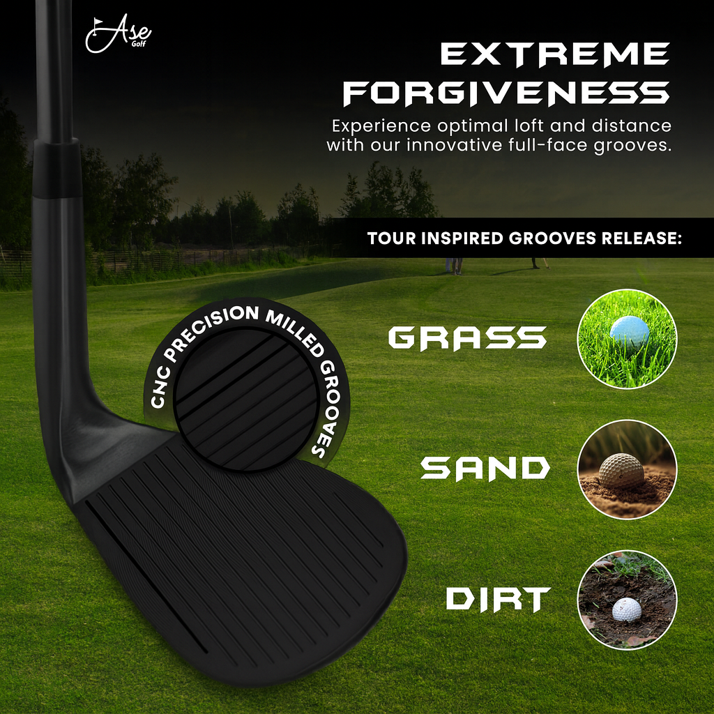 Ase BLACKOUT 3-Piece Wedge Set (52,56,60)