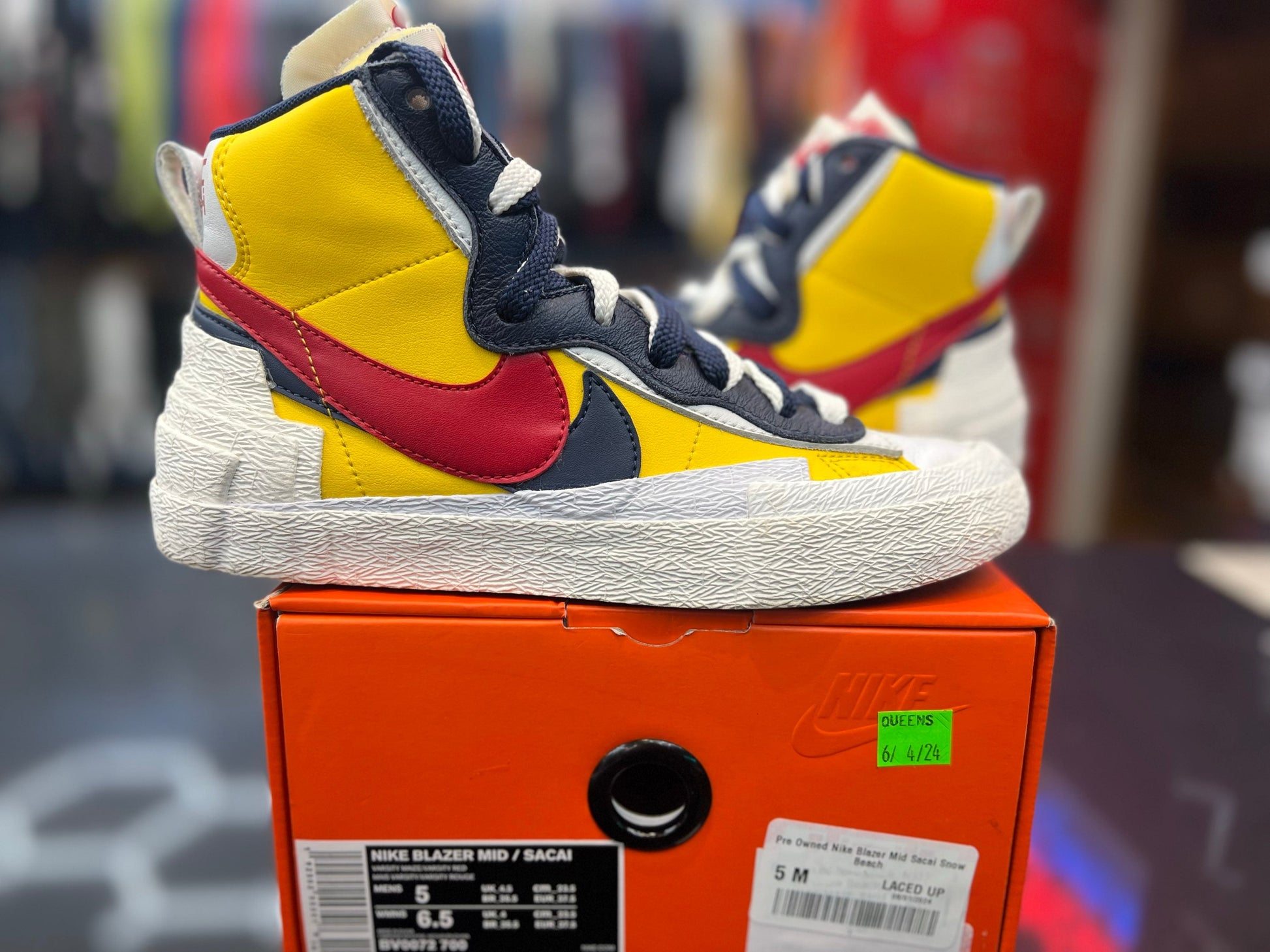 Pre Owned Nike Blazer Mid Sacai Snow Beach