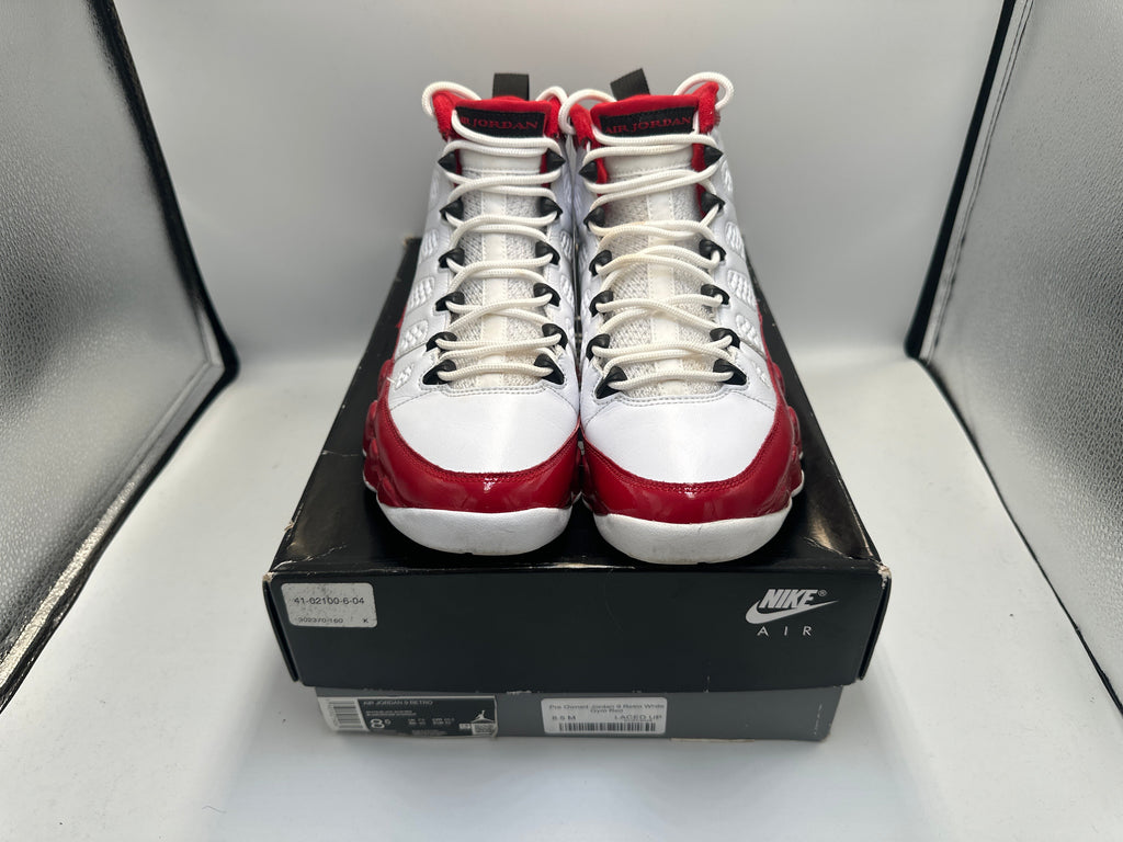 Pre Owned Jordan 9 Retro White Gym Red