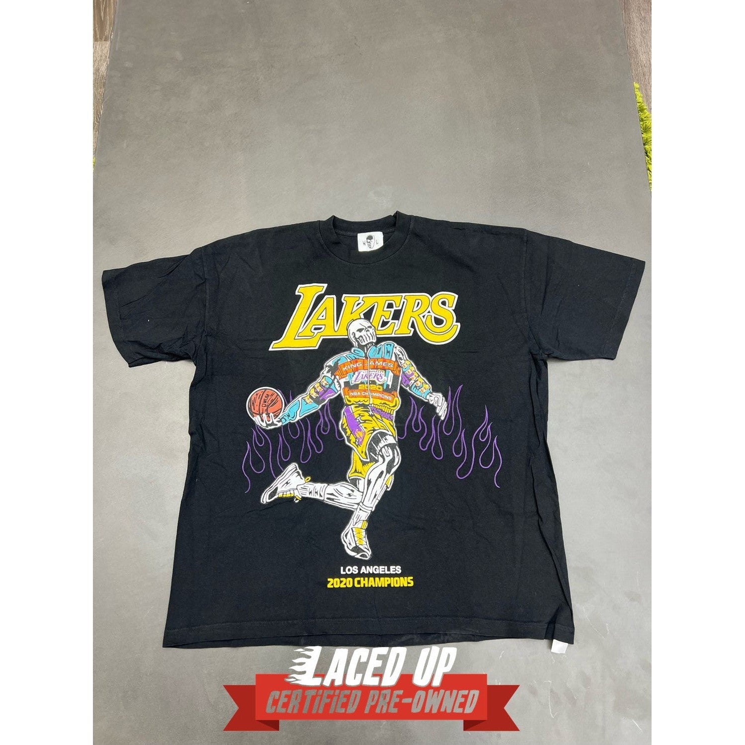 PRE OWNED Warren Lotas x Lakers Lebron Tee black