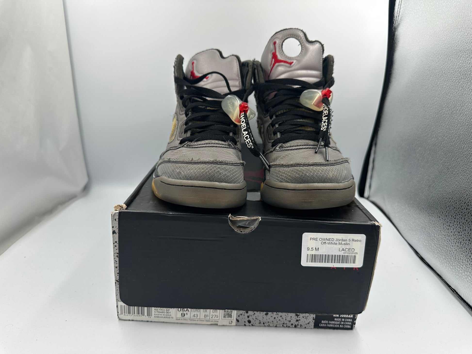 PRE OWNED Jordan 5 Retro Off-White Muslin