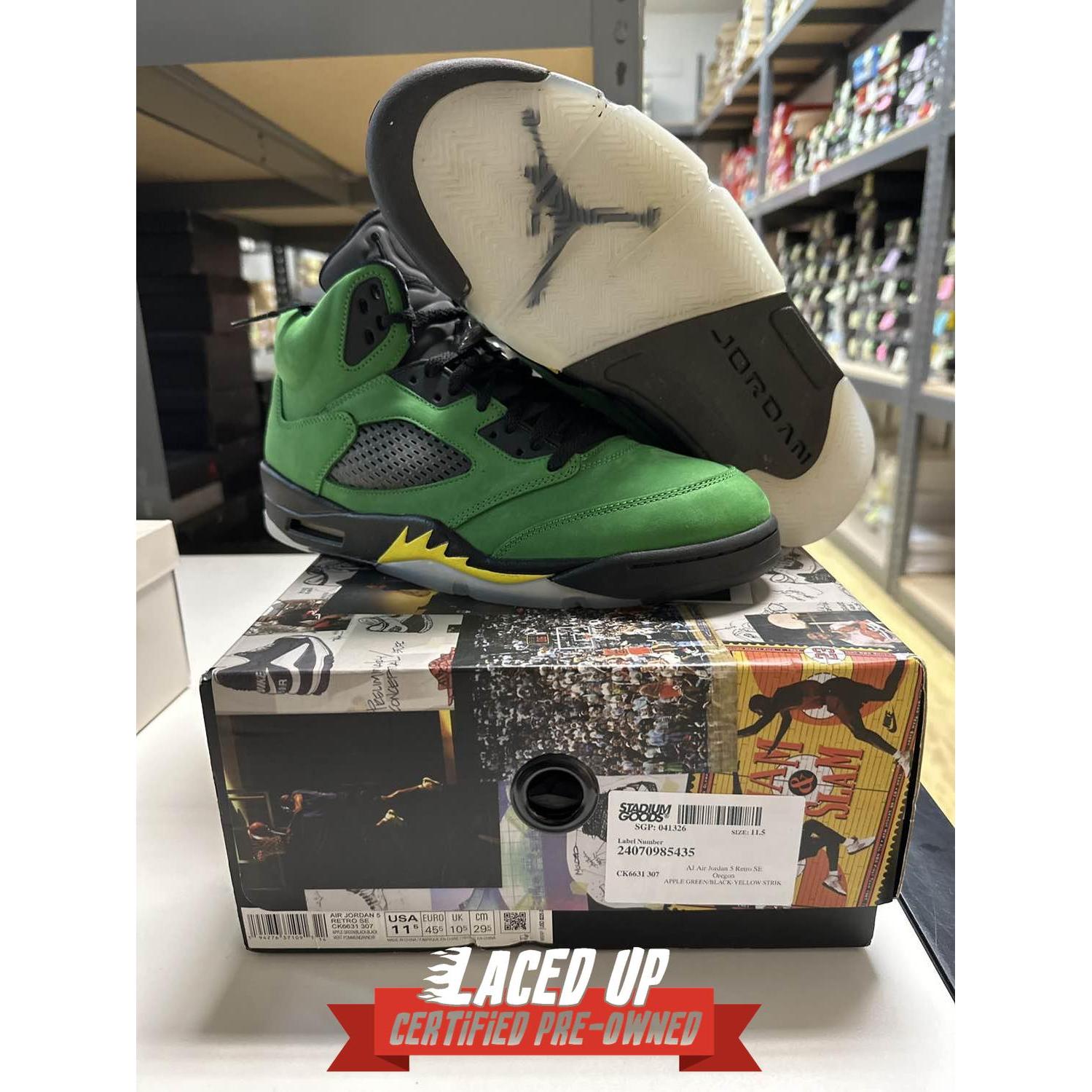 PRE OWNED Jordan 5 Retro SE Oregon