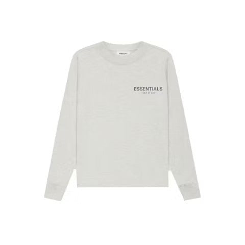 Fear of God Essentials Kids Long Sleeve T-shirt Oatmeal Heather/Light Heather Oatmeal