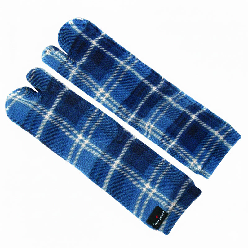 Polar Feet Fleece Tabi Socks - Flannel