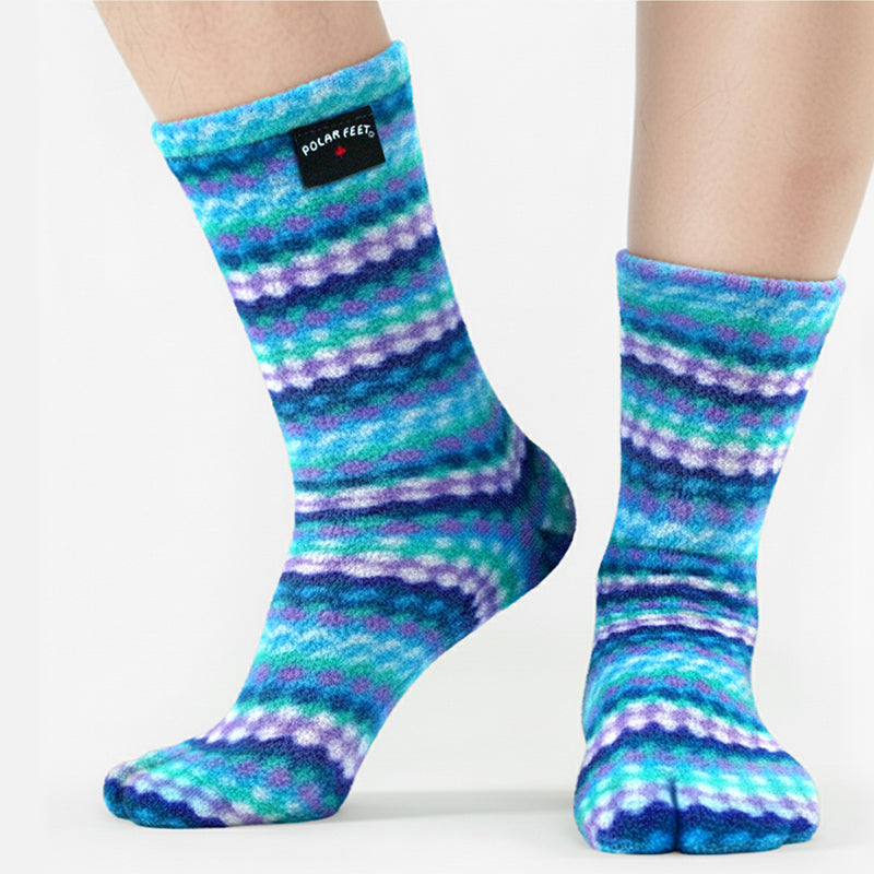 Polar Feet Fleece Tabi Socks - Ripple