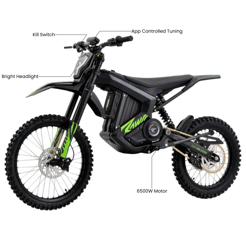 Rawrr Mantis X - 72V Off-Road Electric Dirt Bike for Adults