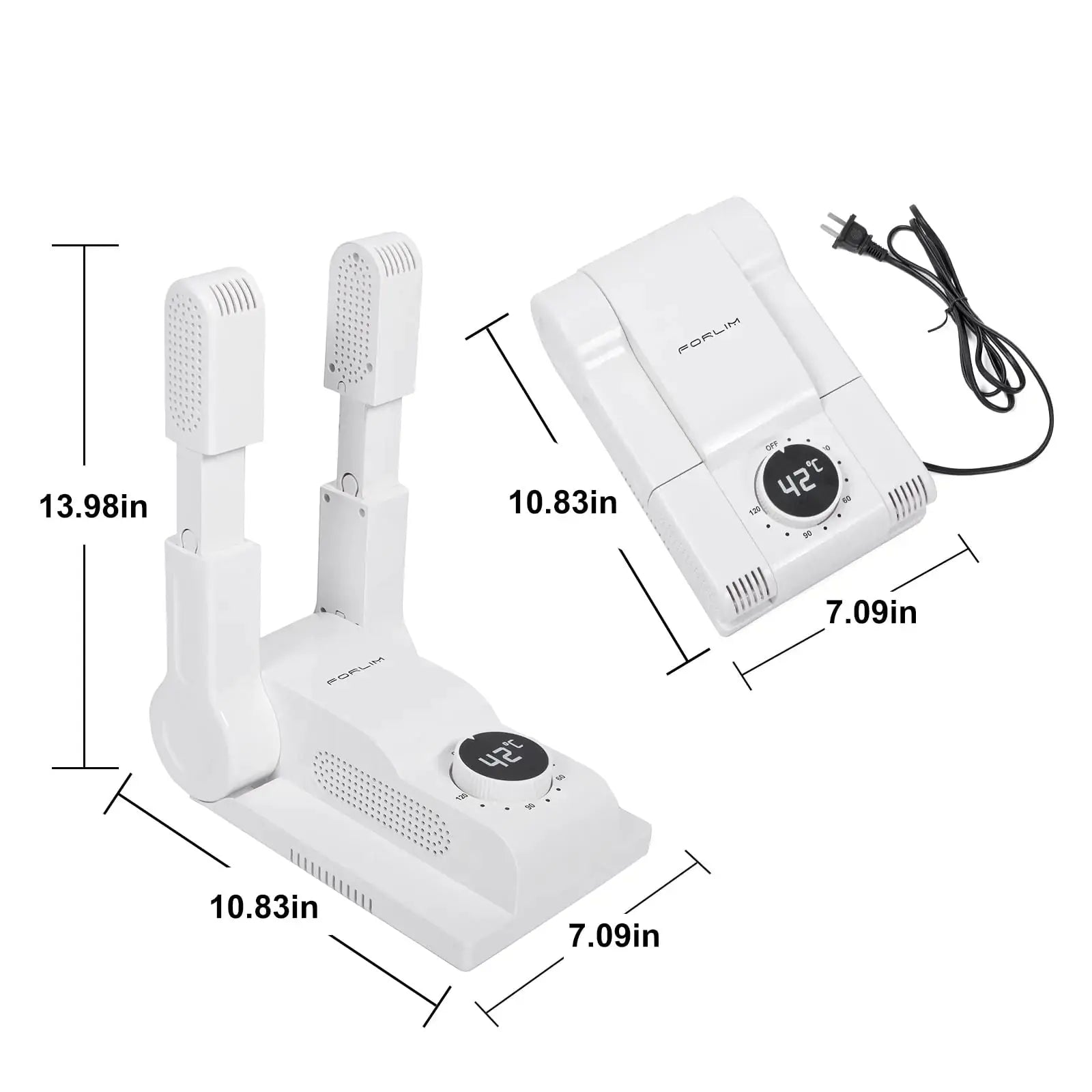FORLIM Boot Dryer for Work Boots - Shoe Dryer with Heat Blower | Glove Dryer & Boot Warmer