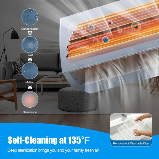 Blast Series 9000 BTU 17 SEER2 208-230V Ductless Mini Split Air Conditioner and Heater