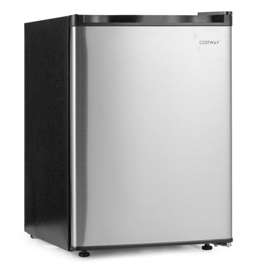 2.1 Cu.Ft Small Refrigerator with Reversible Single Door Energy Saving-Black