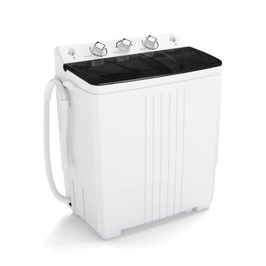 Portable Washing Machine with Built-in Drain Pump-Black
