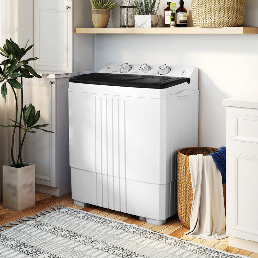 Portable Washing Machine with Built-in Drain Pump-Black