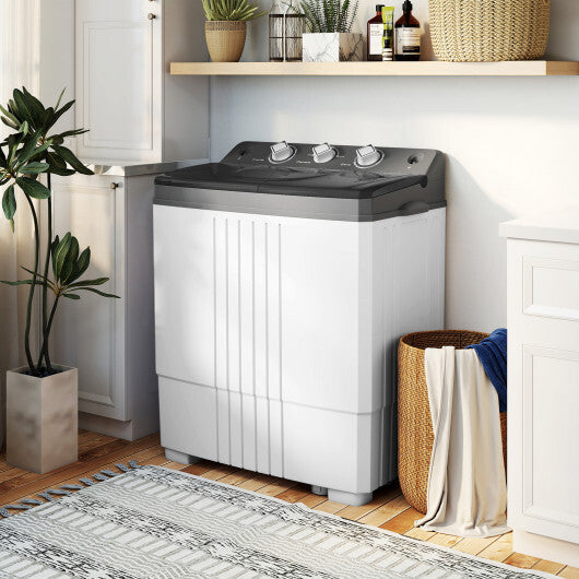 Portable Washing Machine with Built-in Drain Pump-Black