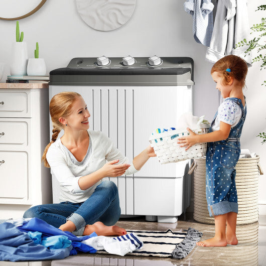Portable Washing Machine with Built-in Drain Pump-Black