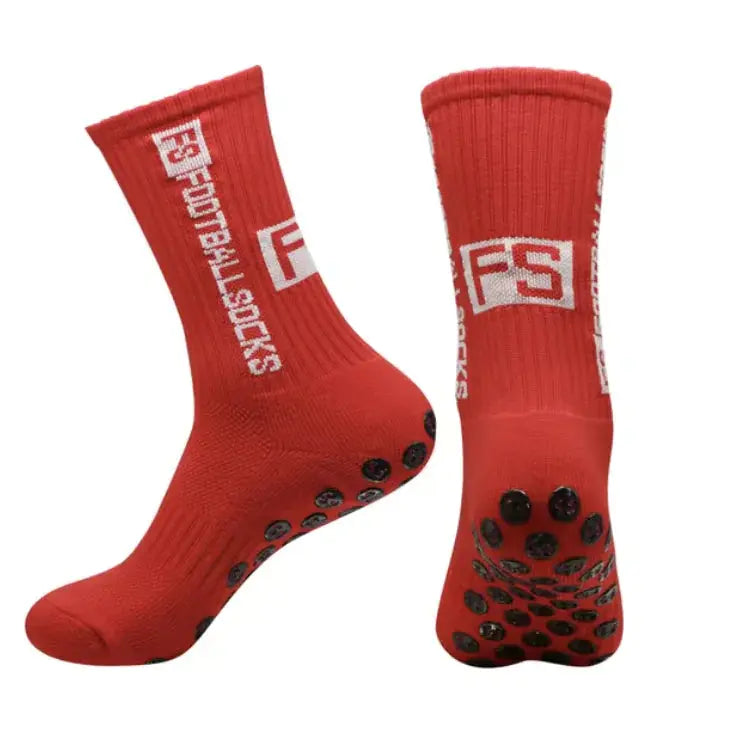 FS Non-Slip Football Socks with Silicone Grip - For Men and Women