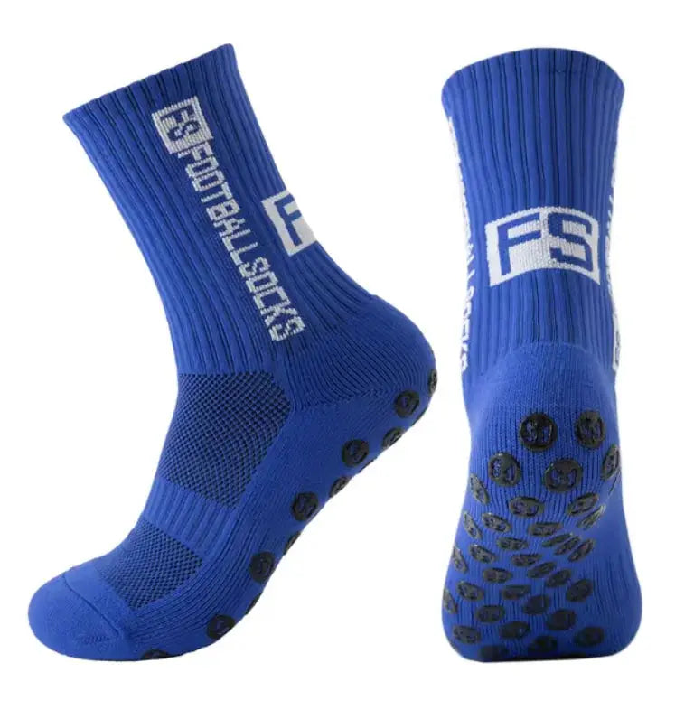 FS Non-Slip Football Socks with Silicone Grip - For Men and Women