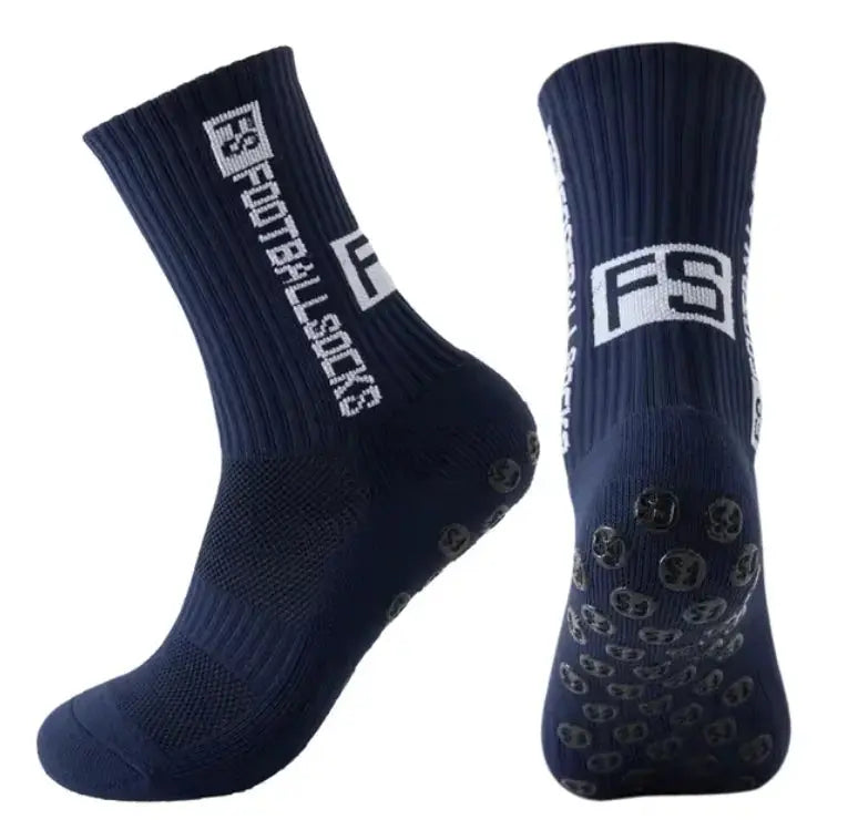 FS Non-Slip Football Socks with Silicone Grip - For Men and Women