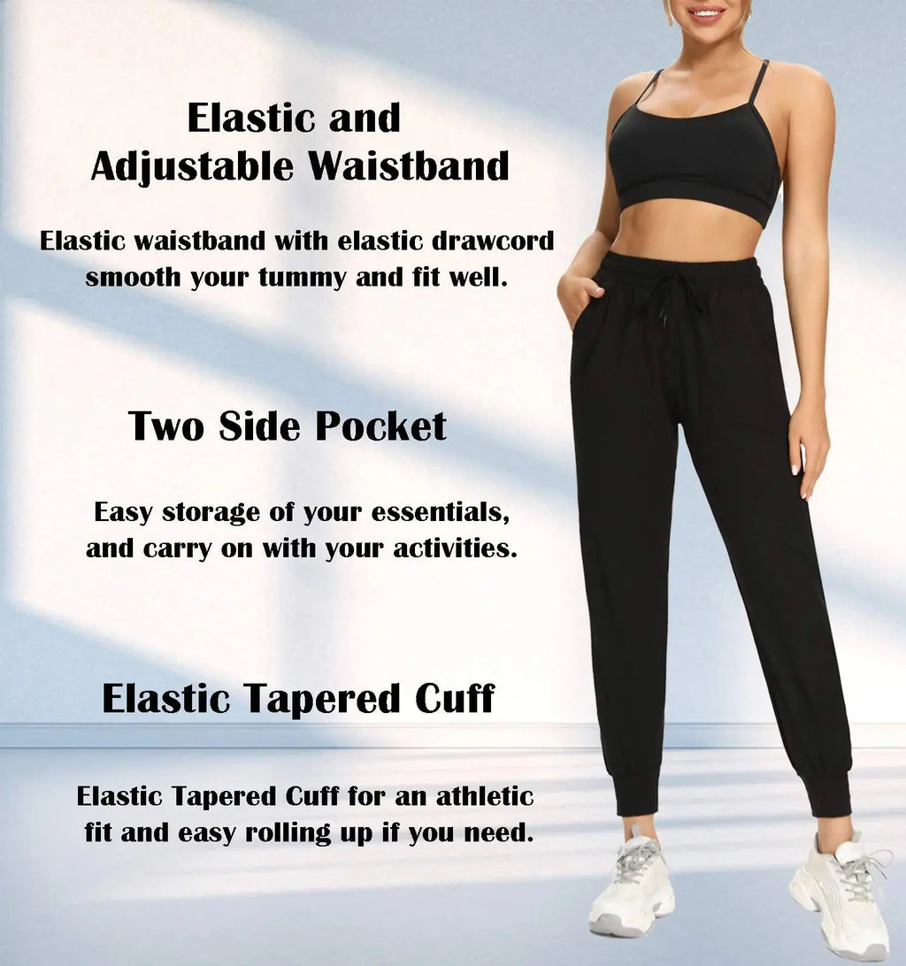 FULLSOFT Sweatpants for Women | Joggers with Pockets Yoga Pants - Soft Leggings for Workout, Cycling & Running