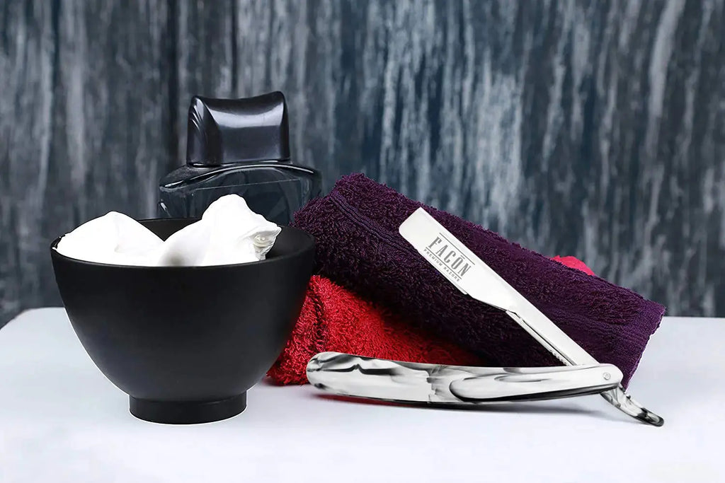 Facón Professional Marble Straight Edge Barber Razor