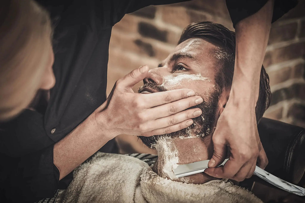 Facón Professional Marble Straight Edge Barber Razor