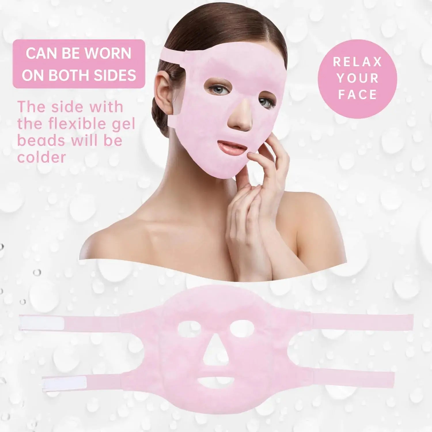 Face Eye Mask Ice Pack for Reducing Puffiness, Bags Under Eyes, Puffy Dark Circles