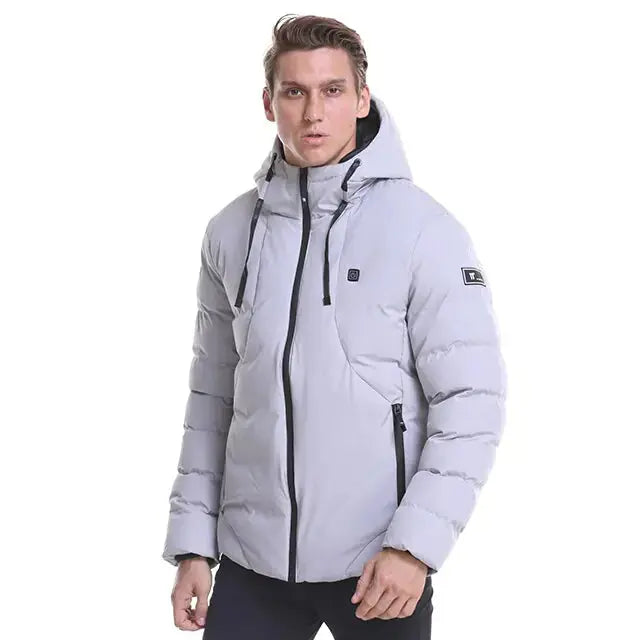 Fashion Men Women Electric Heated Jacket Heating Waistcoat USB Thermal Warm Cloth Feather Hot Sale Plus Size Winter Jacket