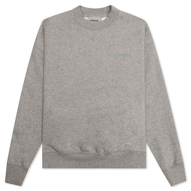 Fear of God Essentials Kids Pullover Crewneck - Dark Heather Oatmeal