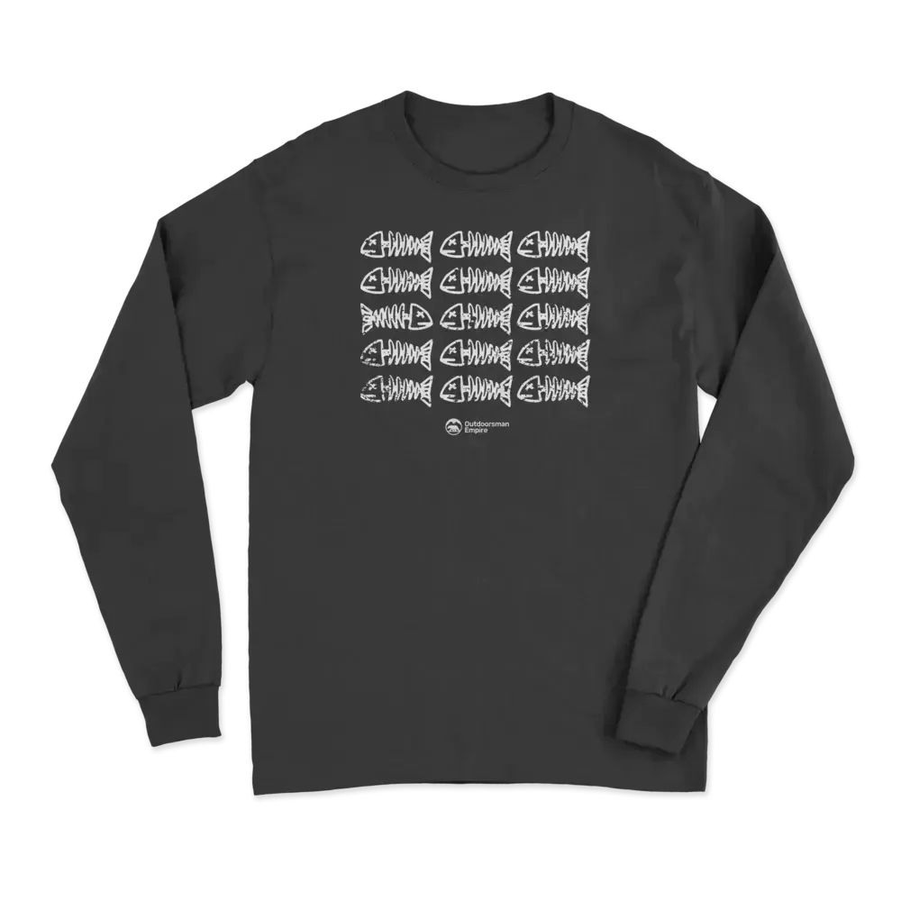 Fish Bones Men Long Sleeve Shirt