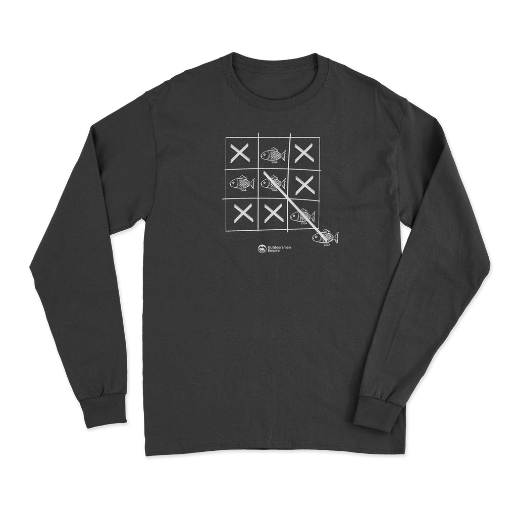 Fish Tick Tack Toe Men Long Sleeve Shirt