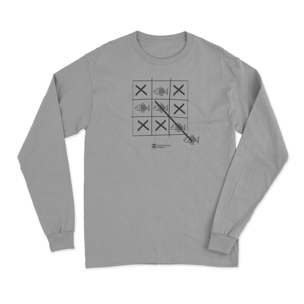 Fish Tick Tack Toe Men Long Sleeve Shirt