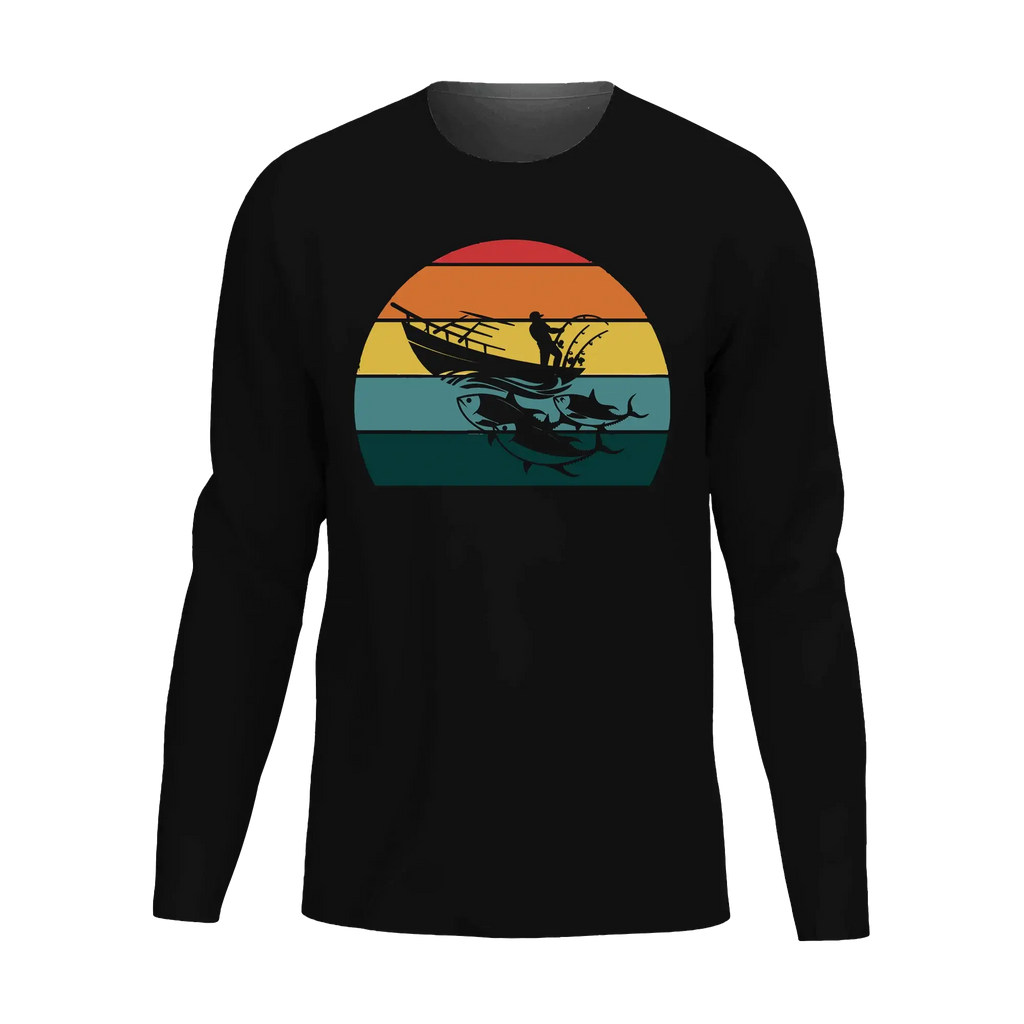Fishing Boat Men Long Sleeve Shirt