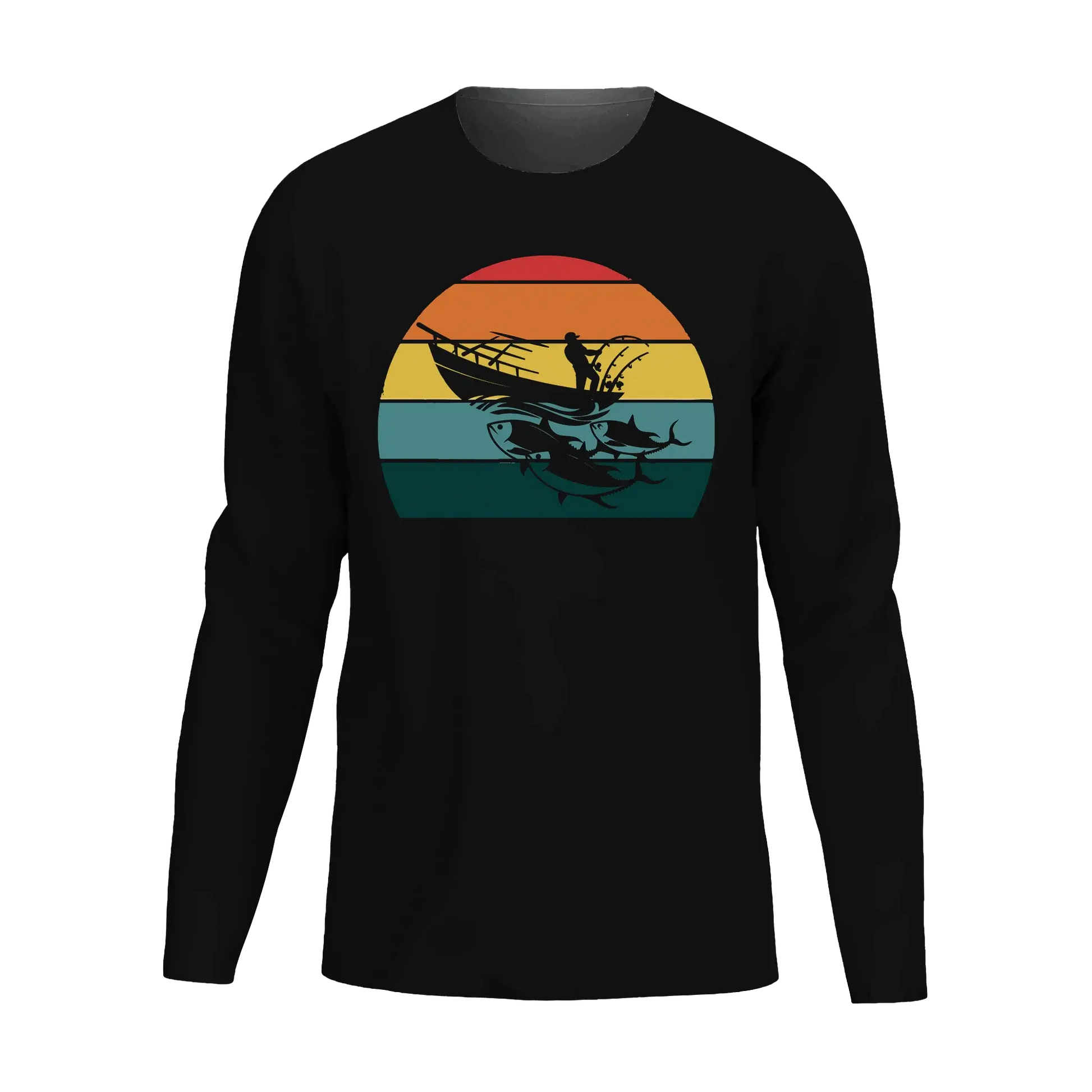 Fishing Boat Men Long Sleeve Shirt