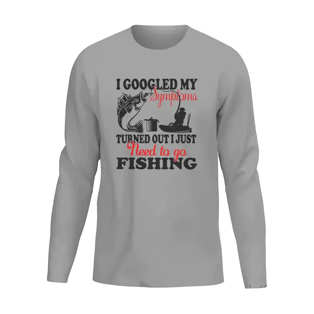 Fishing Symptoms Men Long Sleeve Shirt