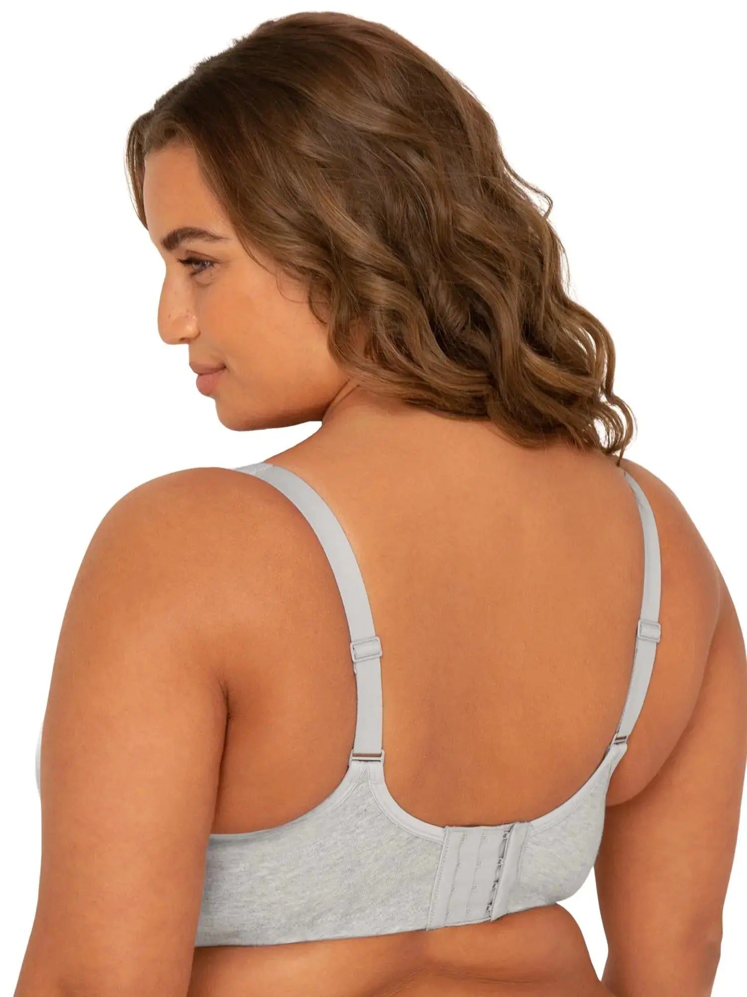 Fit For Me By Fruit of the Loom Women's Plus Size Cotton Unlined Underwire Bra - Pinch-Free Straps