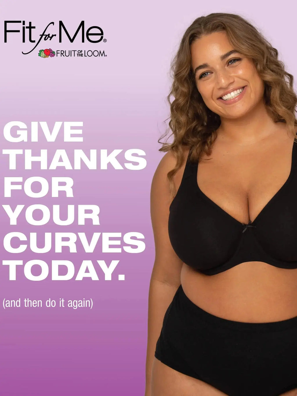 Fit For Me By Fruit of the Loom Women's Plus Size Cotton Unlined Underwire Bra - Pinch-Free Straps