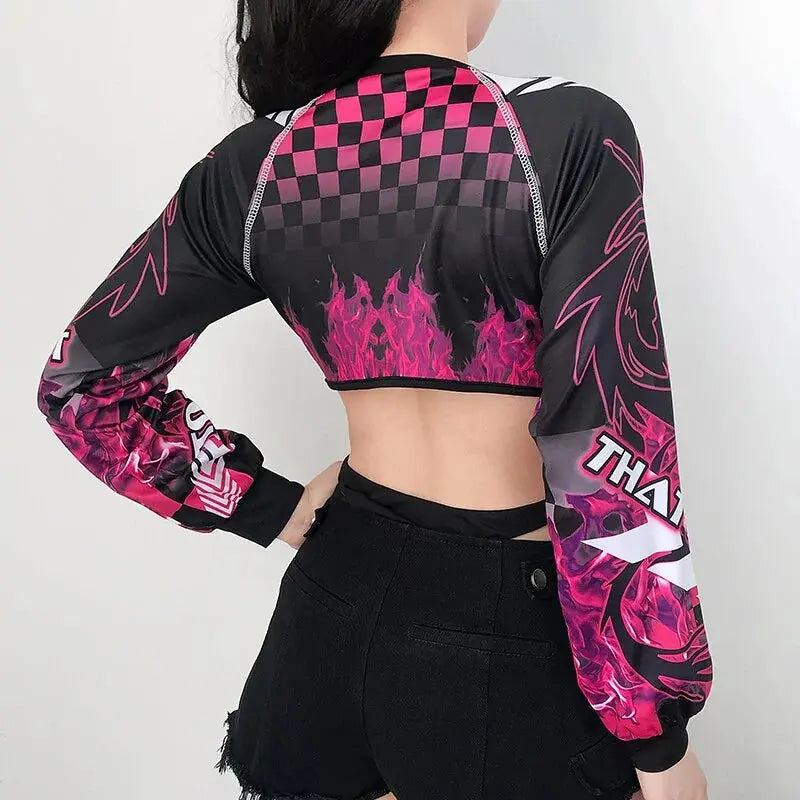 FlameStrike Backless Gothic Jumpsuit
