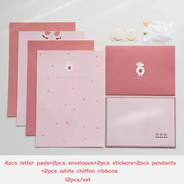 Floral Letter Pad & Envelope Set
