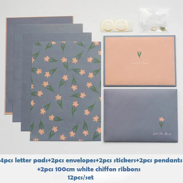 Floral Letter Pad & Envelope Set