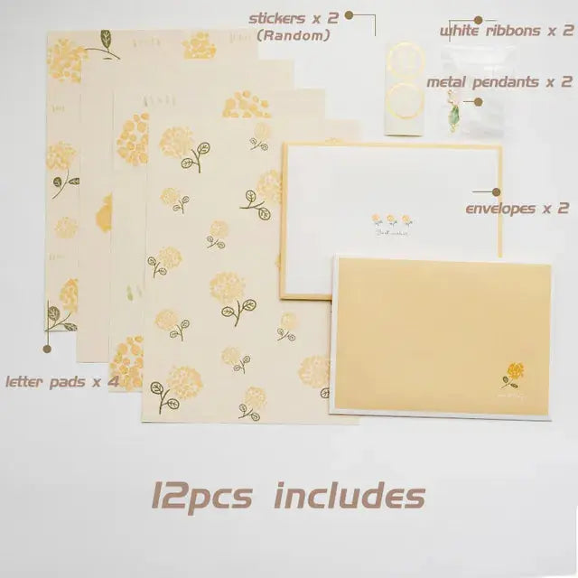 Floral Letter Pad & Envelope Set