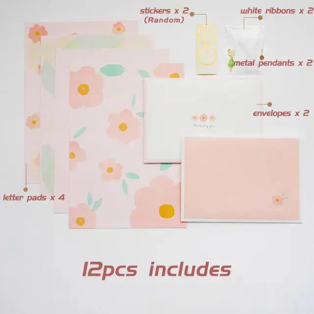 Floral Letter Pad & Envelope Set