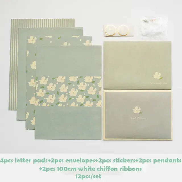 Floral Letter Pad & Envelope Set