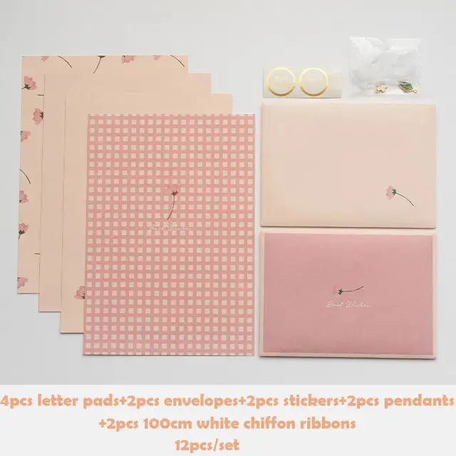 Floral Letter Pad & Envelope Set