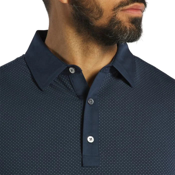 FootJoy Jacquard Dot Lisle Golf Polo