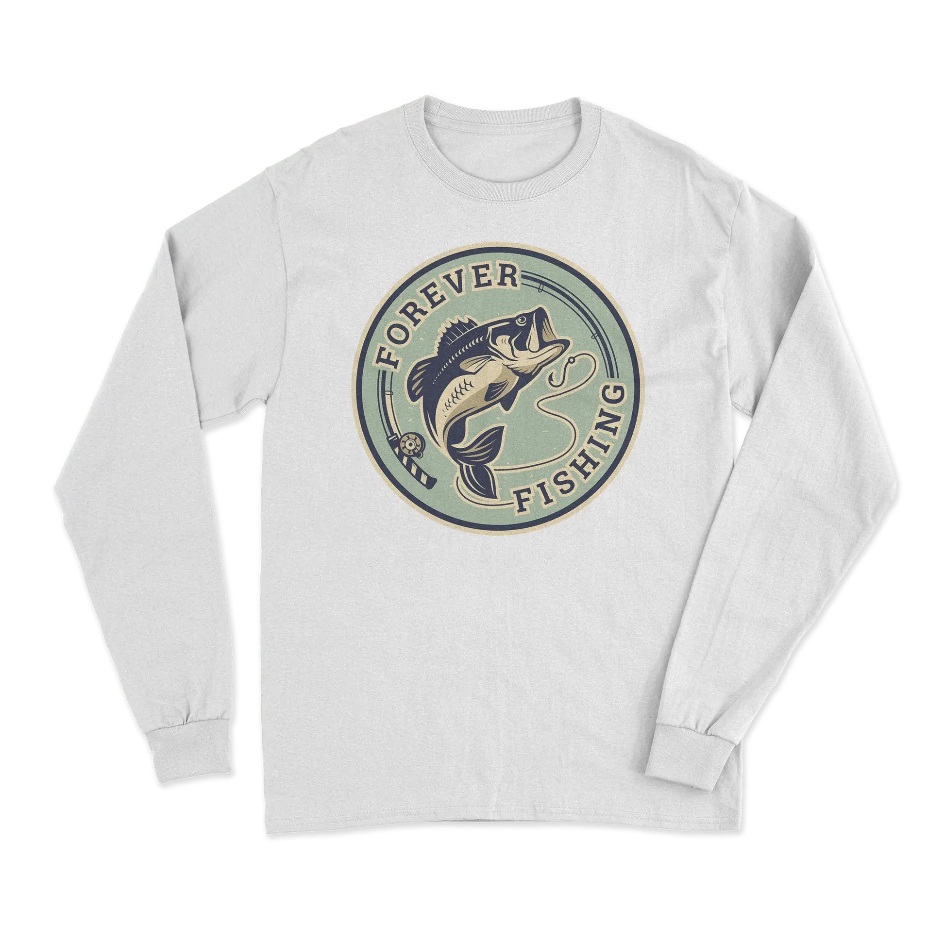 Forever Fishing Men Long Sleeve Shirt