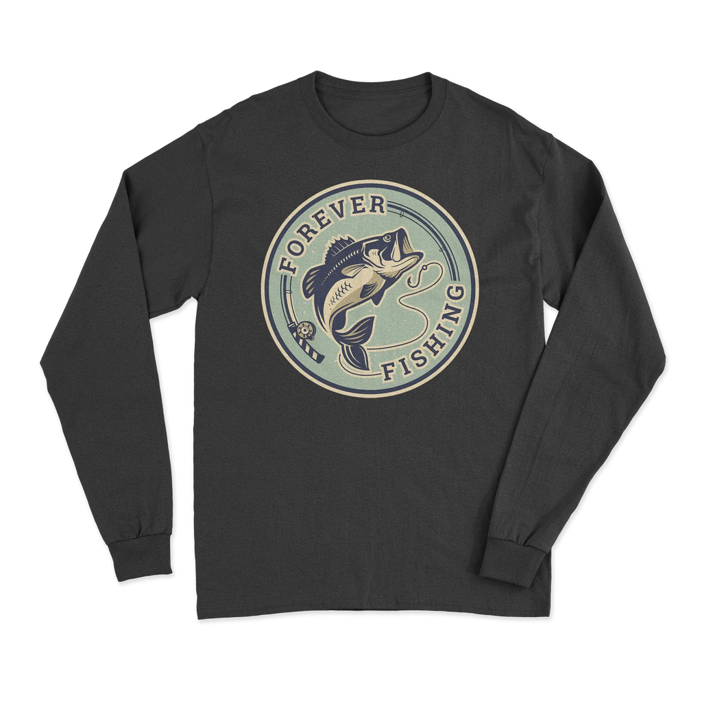 Forever Fishing Men Long Sleeve Shirt