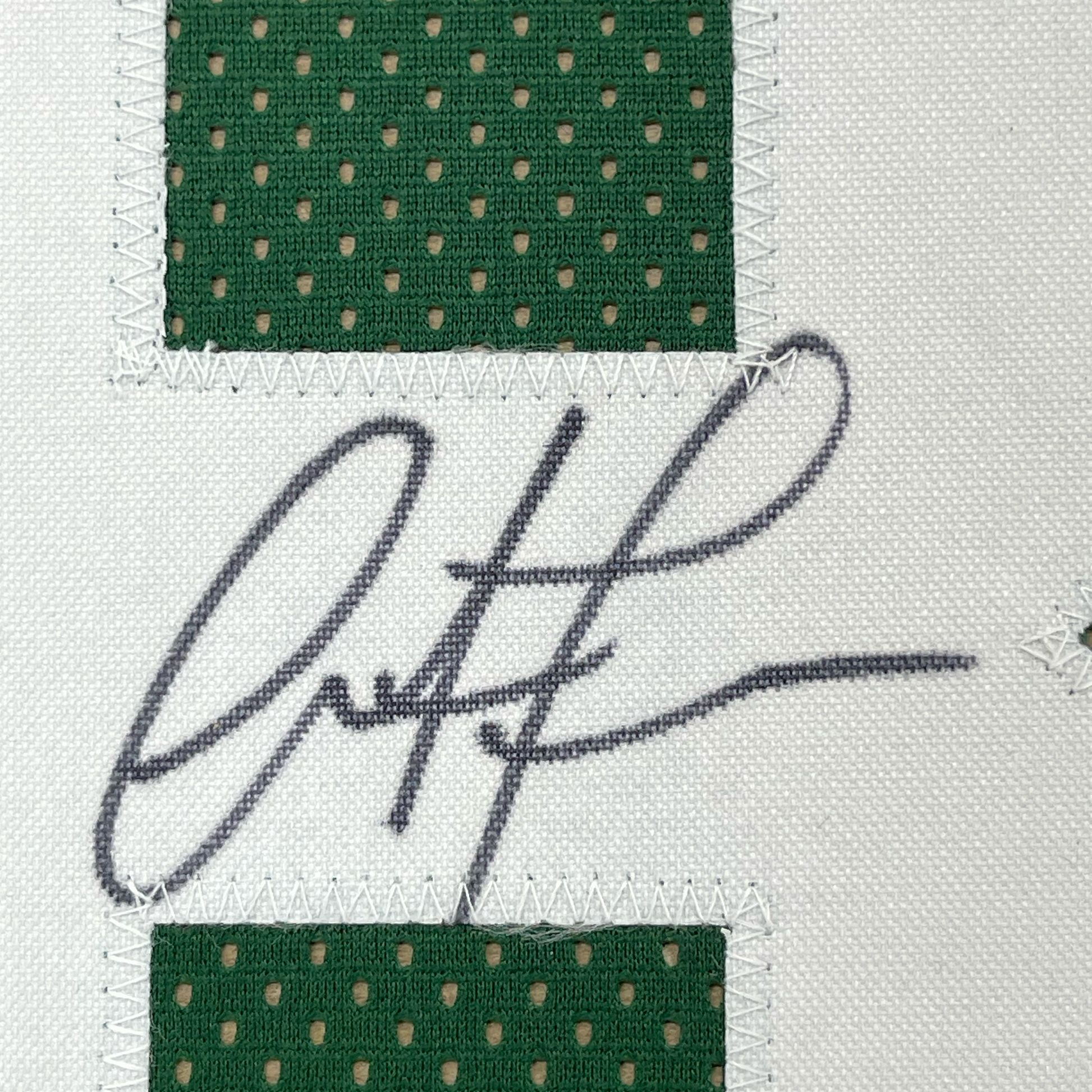 Framed Autographed/Signed Antonio Freeman 35x39 Green Bay Green Football Jersey Beckett BAS COA