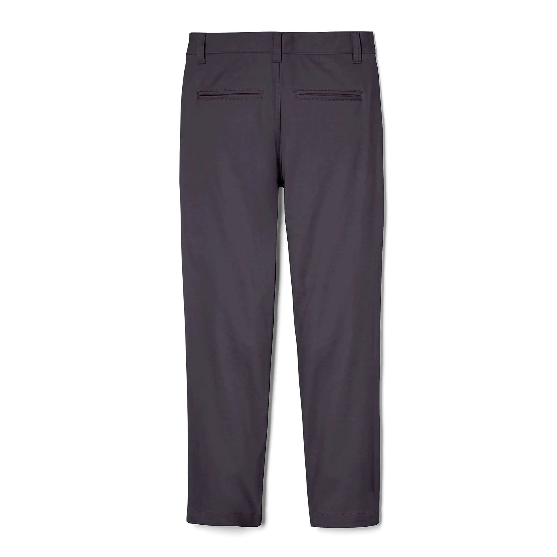 French Toast Boys' Adjustable Waist Straight Fit Stretch Twill Chino Pant 10 School Uniform Heather Gray